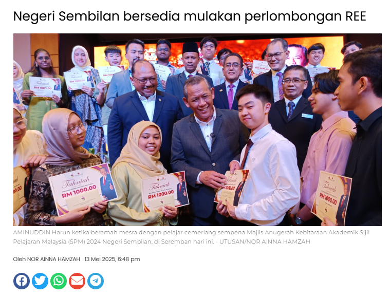 Negeri Sembilan bersedia mulakan perlombongan REE